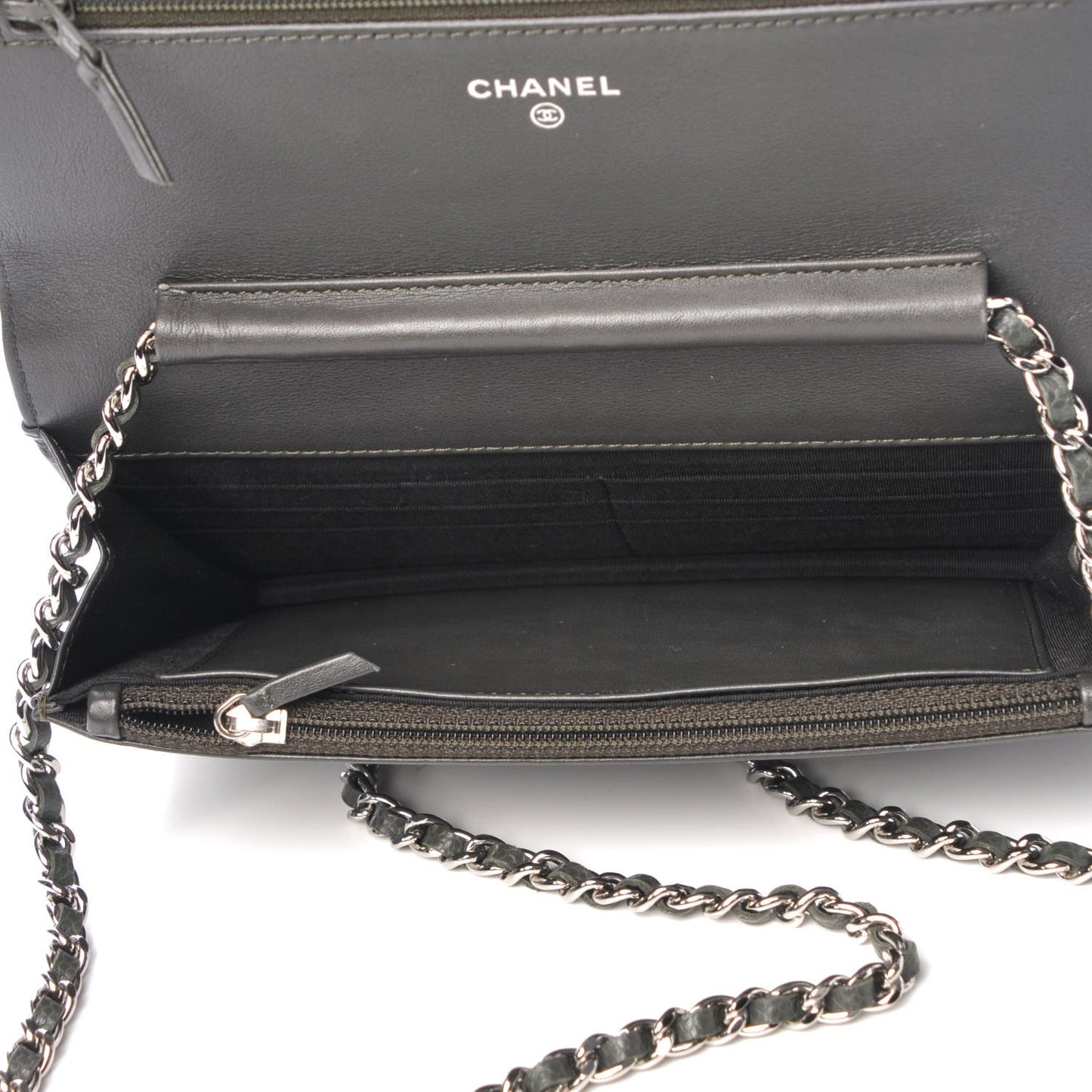 Caviar Timeless CC Wallet on Chain WOC Dark Grey