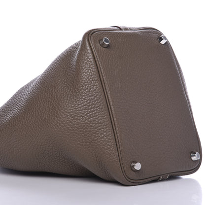 Hermes Taurillon Clemence Picotin Lock 18 PM Etoupe 8 of 10