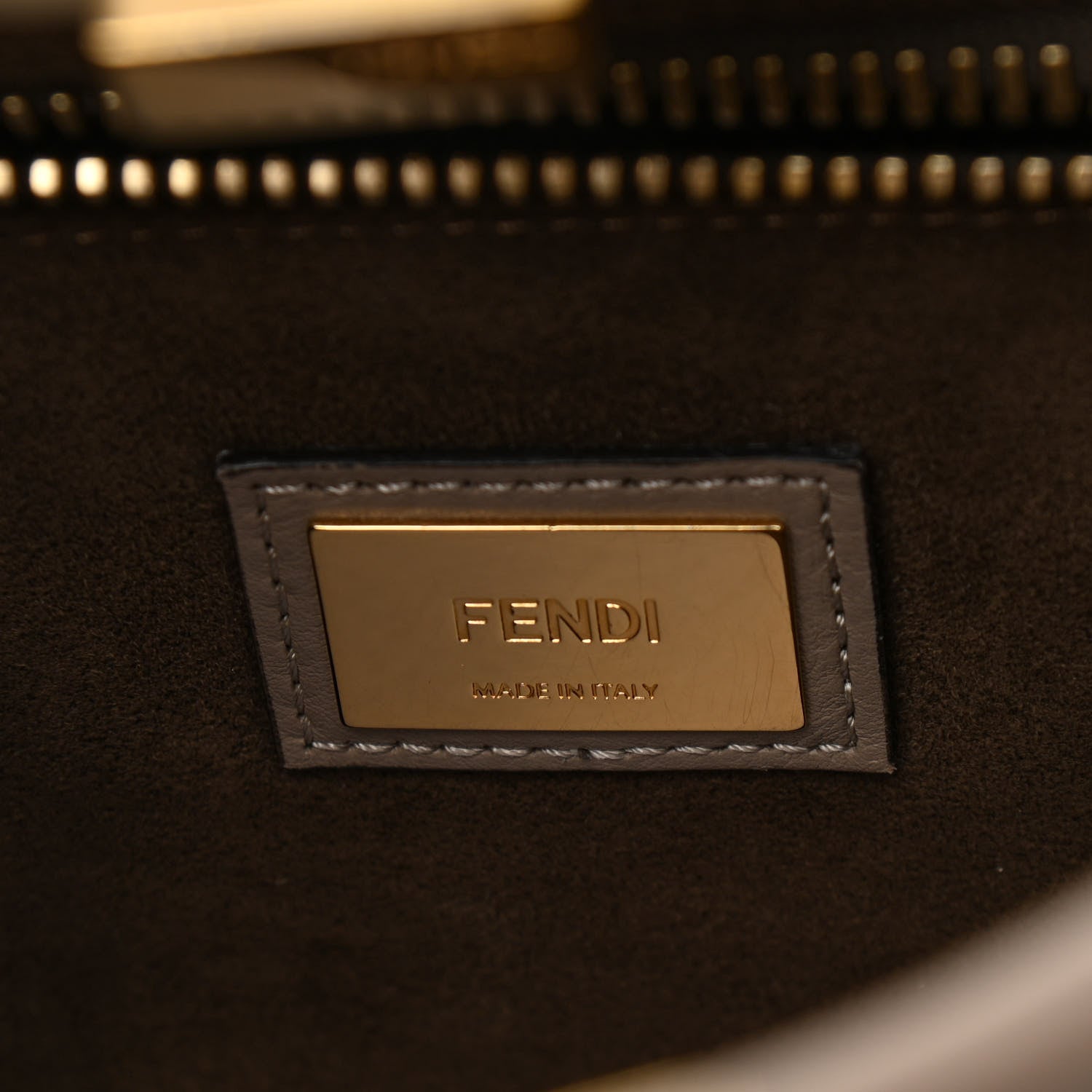 Fendi Vitello Seta Plexiglass Tortoise Medium Peekaboo Iconic Satchel Tortora 10 of 13