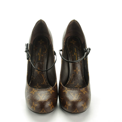 Louis Vuitton Patent Monogram Fetish Vanity Platform Pumps 37 2 of 9