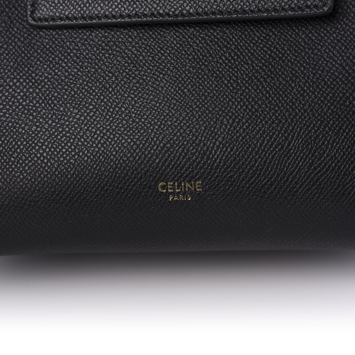 Grained Calfskin Nano Belt Bag Black