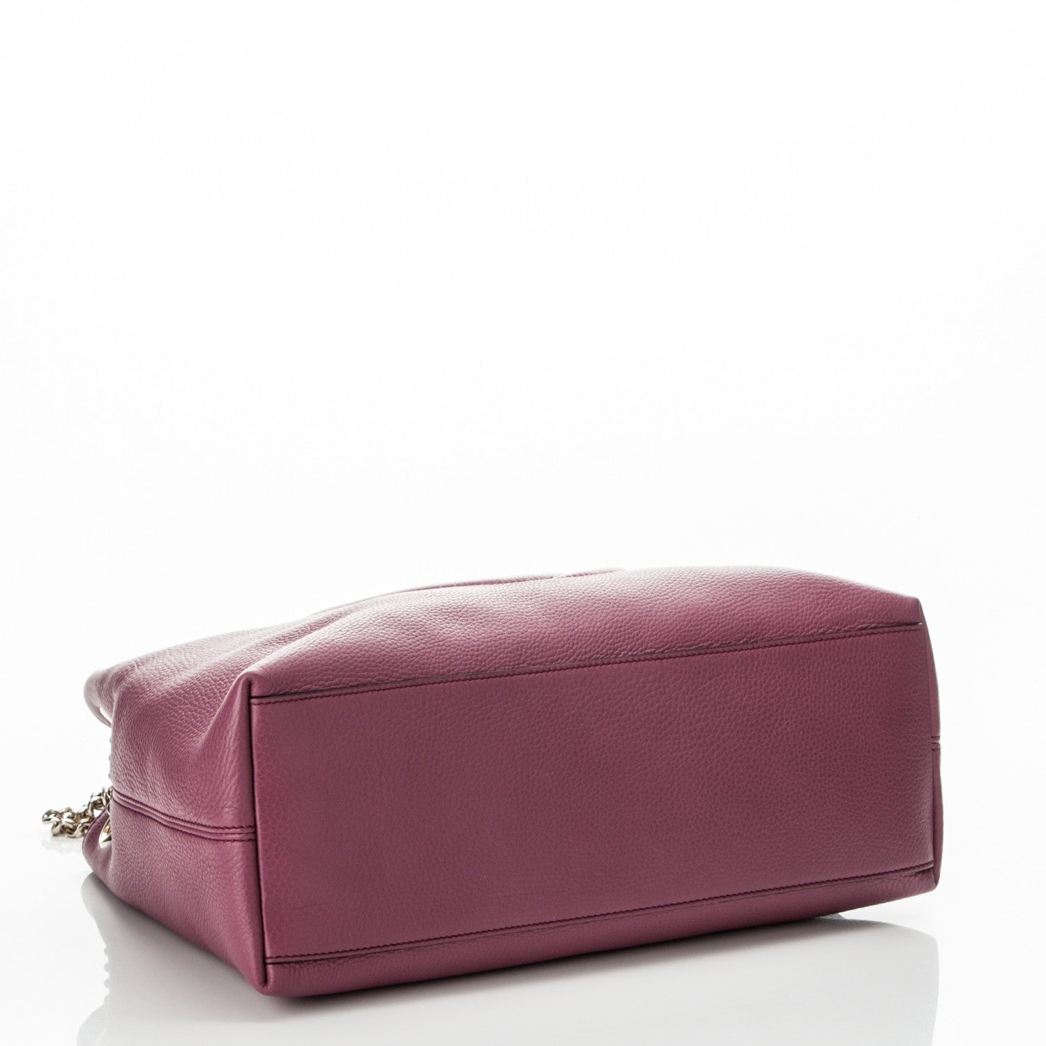 Gucci Pebbled Calfskin Medium Soho Chain Shoulder Bag Peonia Flower 4 of 7