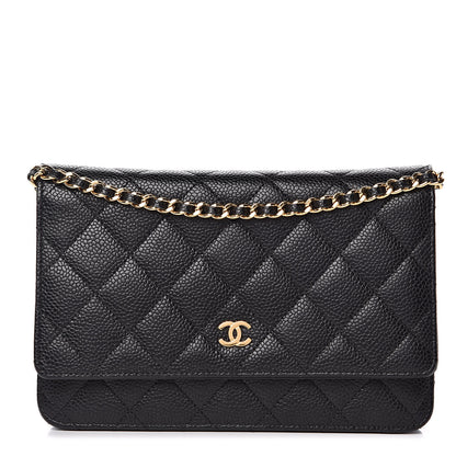 Chanel Caviar Quilted Wallet On Chain WOC Black 1 of 11