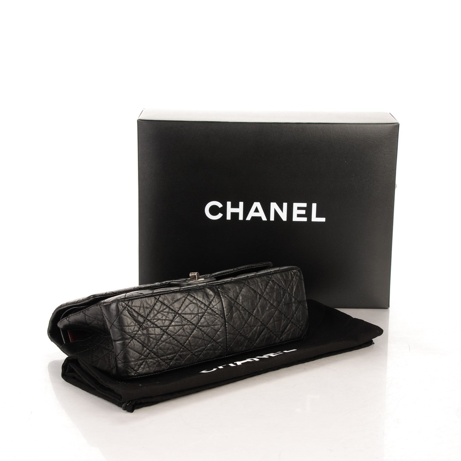 Chanel Aged Calfskin Quilted 2.55 Reissue 226 Flap Black 4 of 7