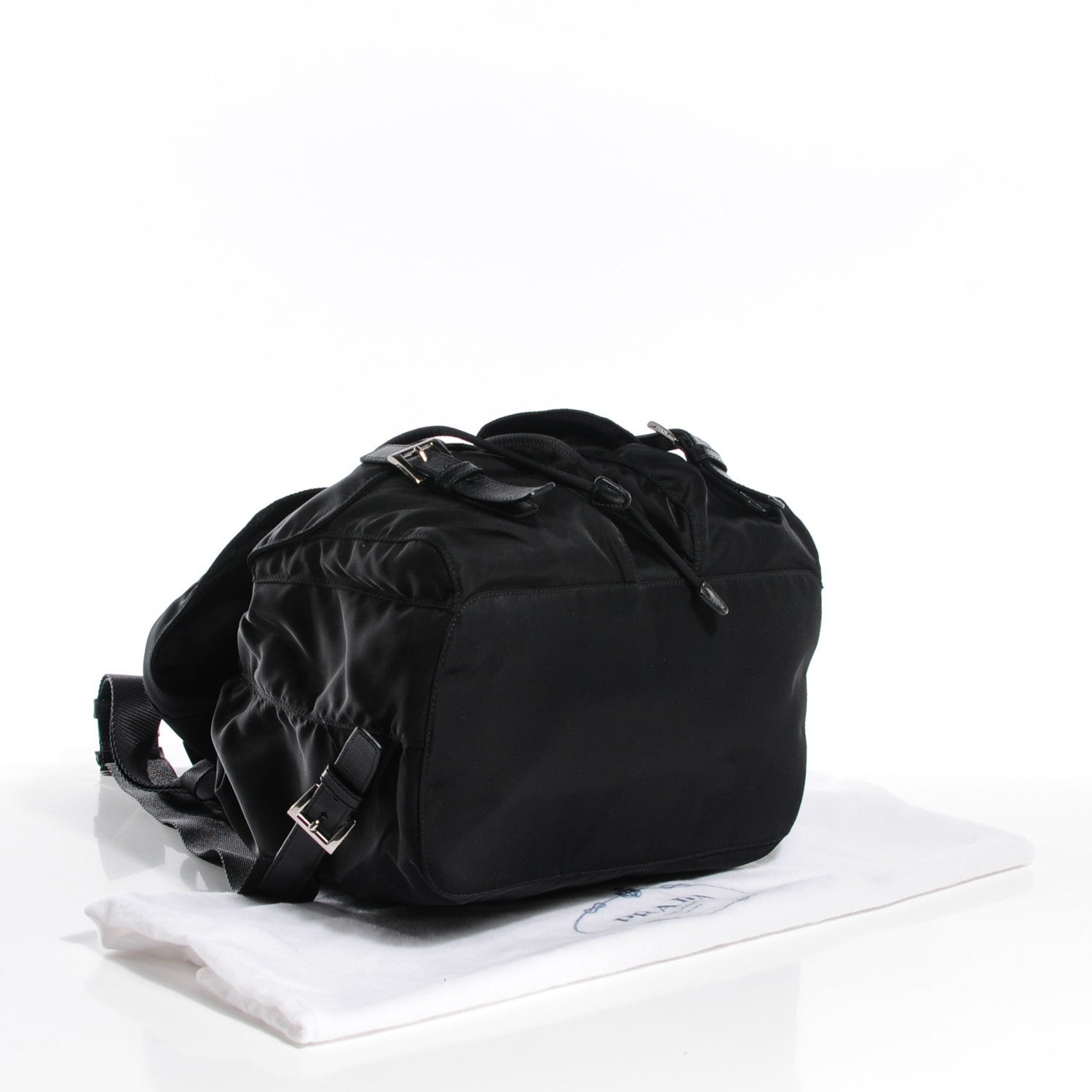 Prada Nylon Vela Medium Backpack Black 5 of 10