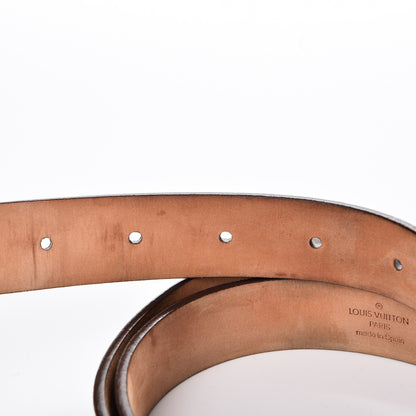 Louis Vuitton Monogram Ceinture Belt Silver Buckle 85 34 5 of 10