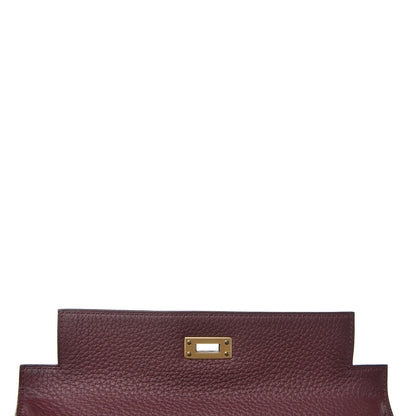 Hermes Togo Kelly Retourne 25 Bordeaux 16 of 40