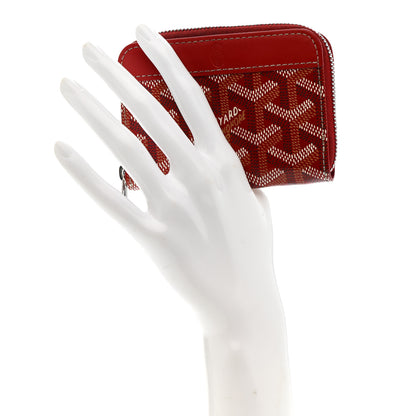 Goyard Goyardine Compact Wallet Red 2 of 8