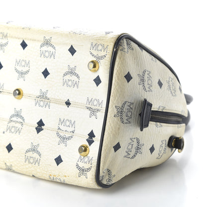 MCM Visetos Essential Boston Bag White 7 of 14