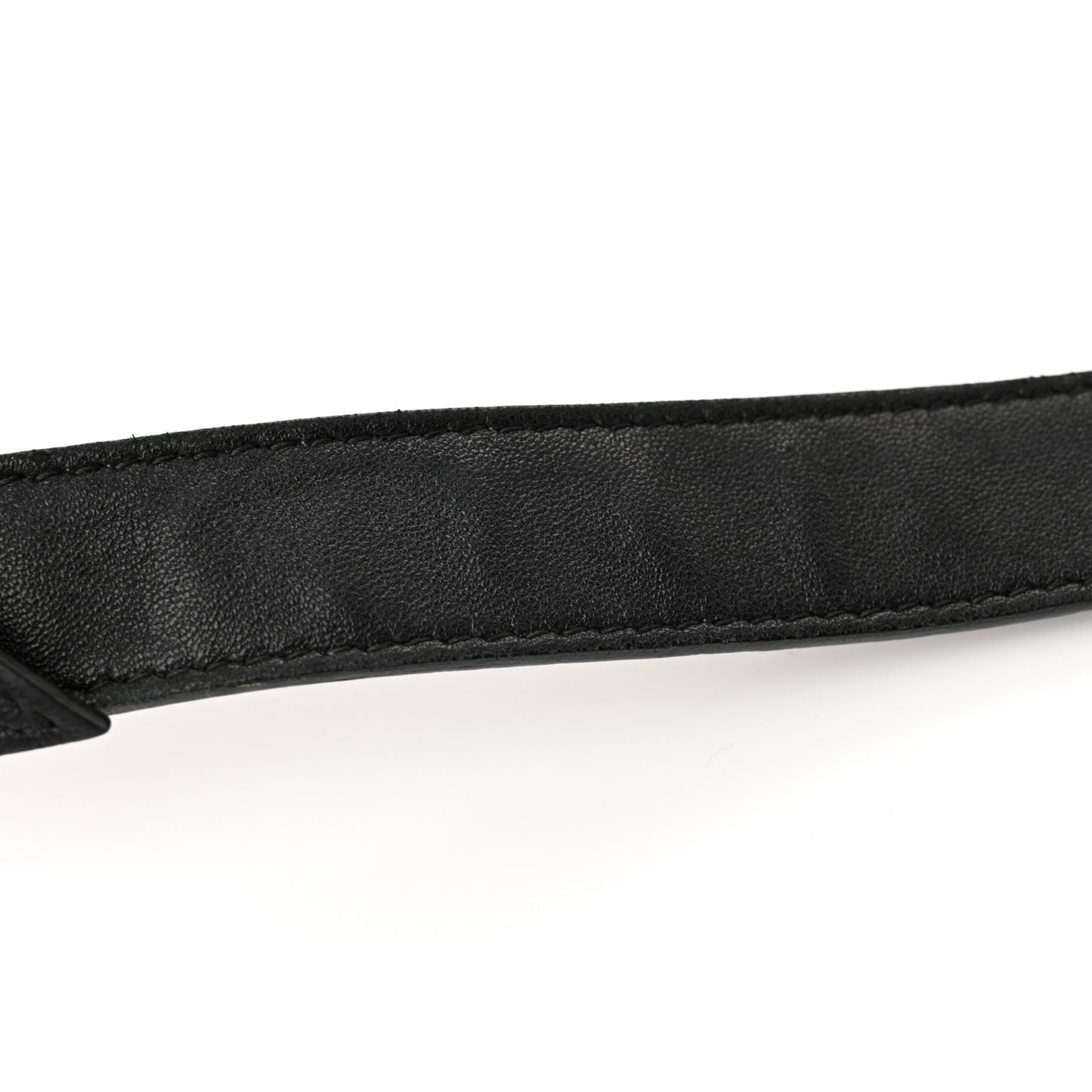 Shearling Gold Metallic Edge Hardware Mini City Black