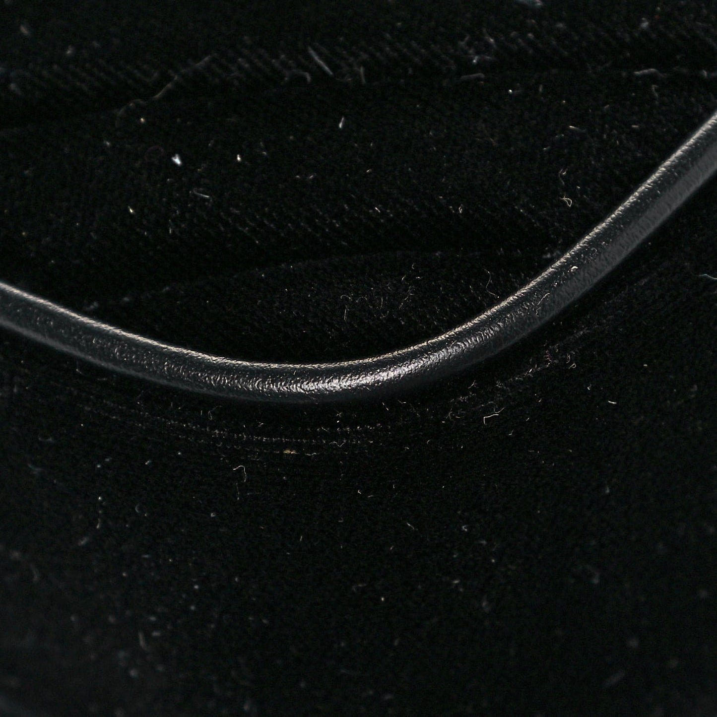 Velour Matelasse Monogram Lou Belt Bag Black