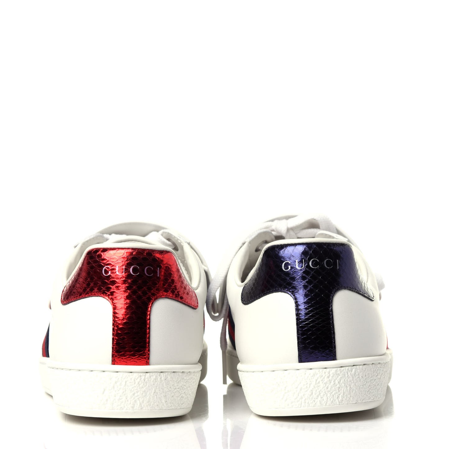 Calfskin Ayers Web Tiger Embroidered Mens Ace Sneakers 8.5 White