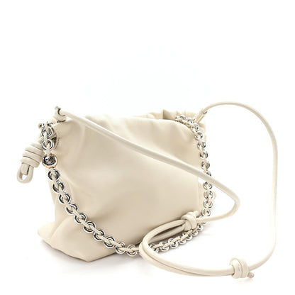 Loewe Mellow Nappa Medium Donut Chain Flamenco Knot Clutch Sea Salt 3 of 11