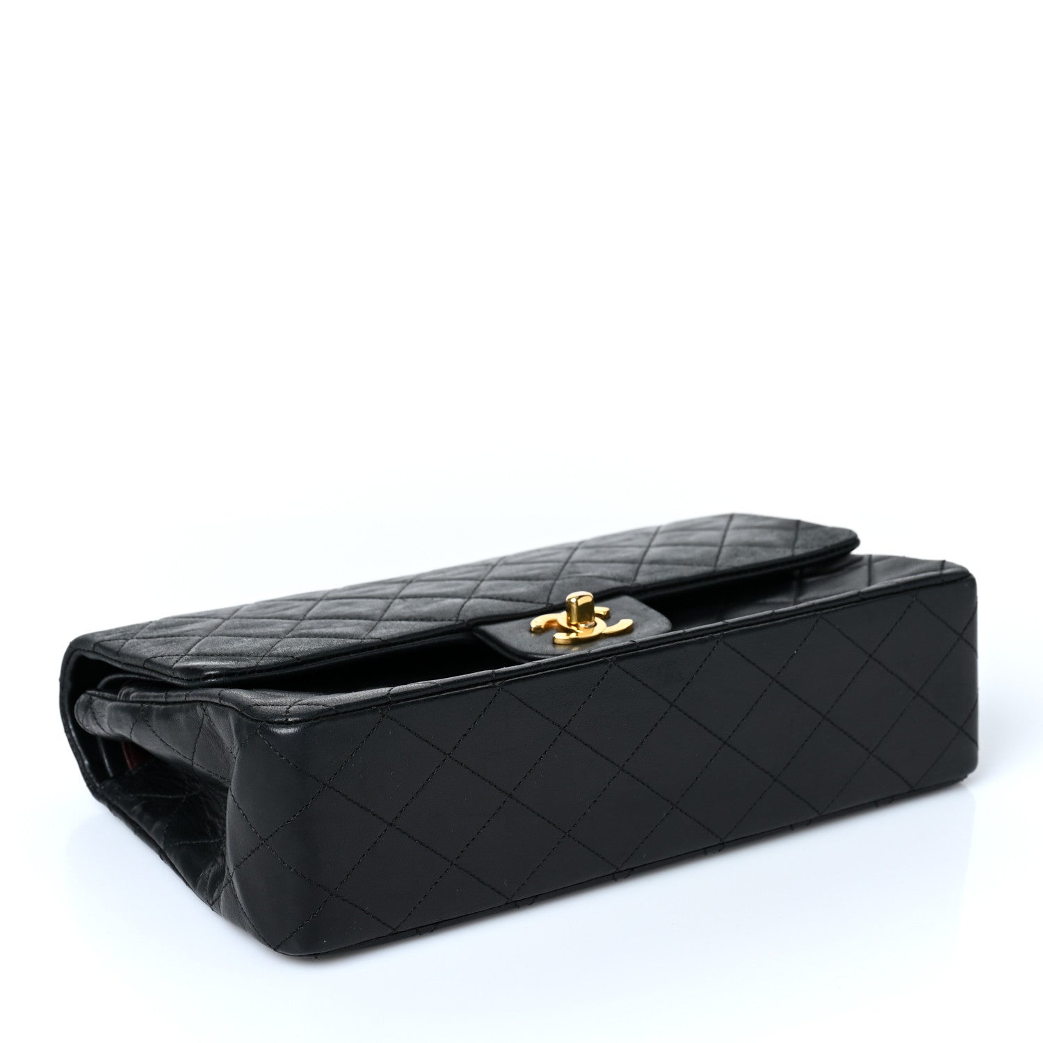 Chanel Lambskin Quilted Medium Double Flap Black 4 of 9