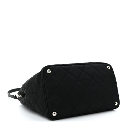 Prada Nylon Tessuto Impuntu Quilted Tote Black 4 of 10