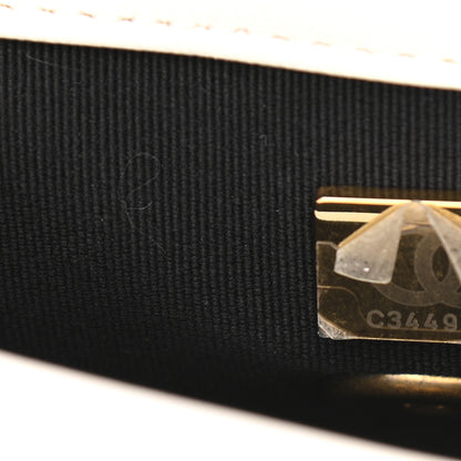 Chanel Lambskin Quilted Mini Side Note Flap White 7 of 12