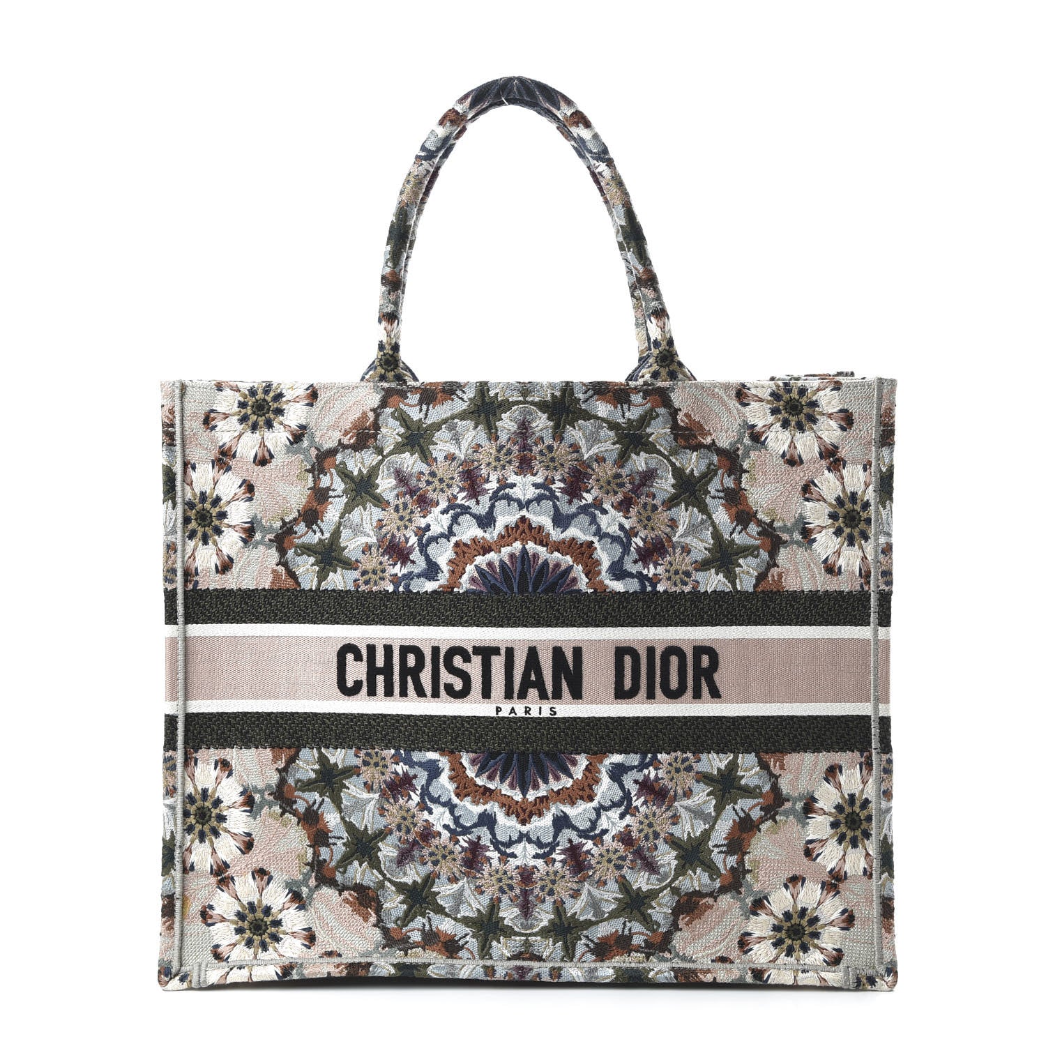 Christian Dior Canvas Embroidered KaleiDioroscopic Book Tote Multicolor 1 of 10