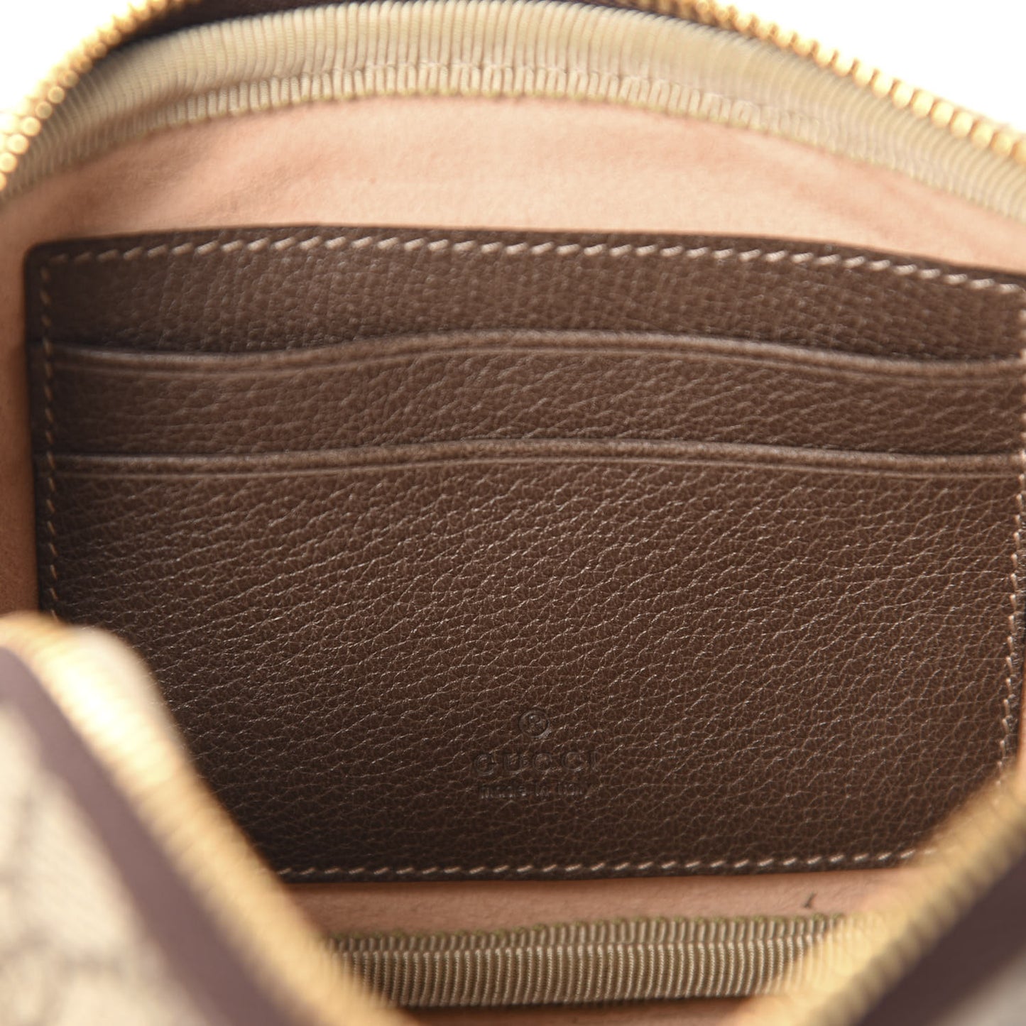 GG Supreme Monogram Ophidia Belted iPhone Case 65 26 Dark Brown