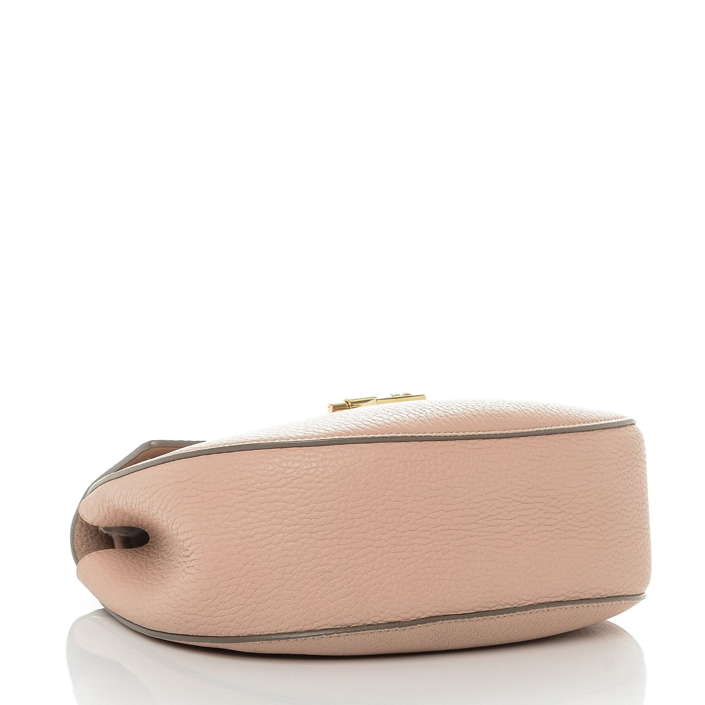 Grained Lambskin Drew Shoulder Bag Cement Pink