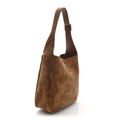 Saint Laurent Suede Small Le 5 A 7 Soft Hobo Snuff 3 of 9