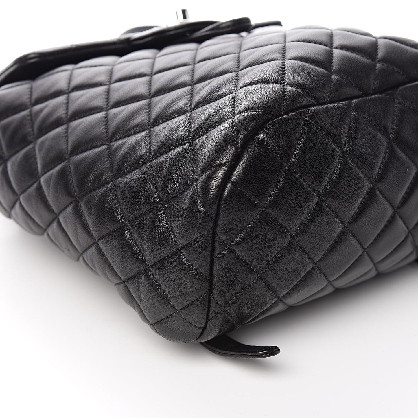 Lambskin Quilted Small Urban Spirit Backpack Black