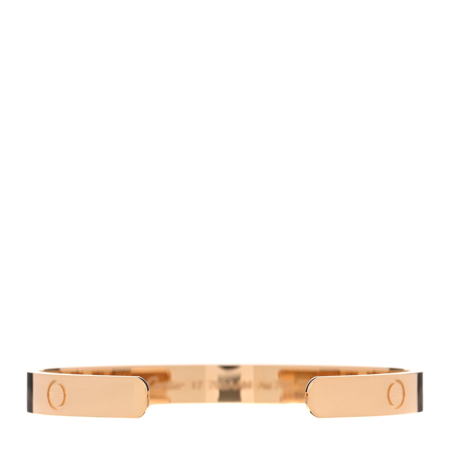Cartier 18K Yellow Gold LOVE Cuff Bracelet 17 2 of 4