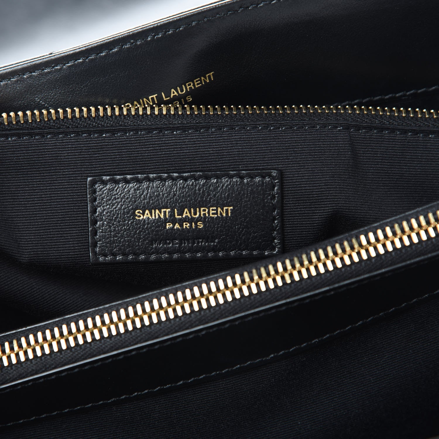 Saint Laurent Calfskin Y Quilted Monogram Medium Loulou Chain Satchel Black 6 of 10