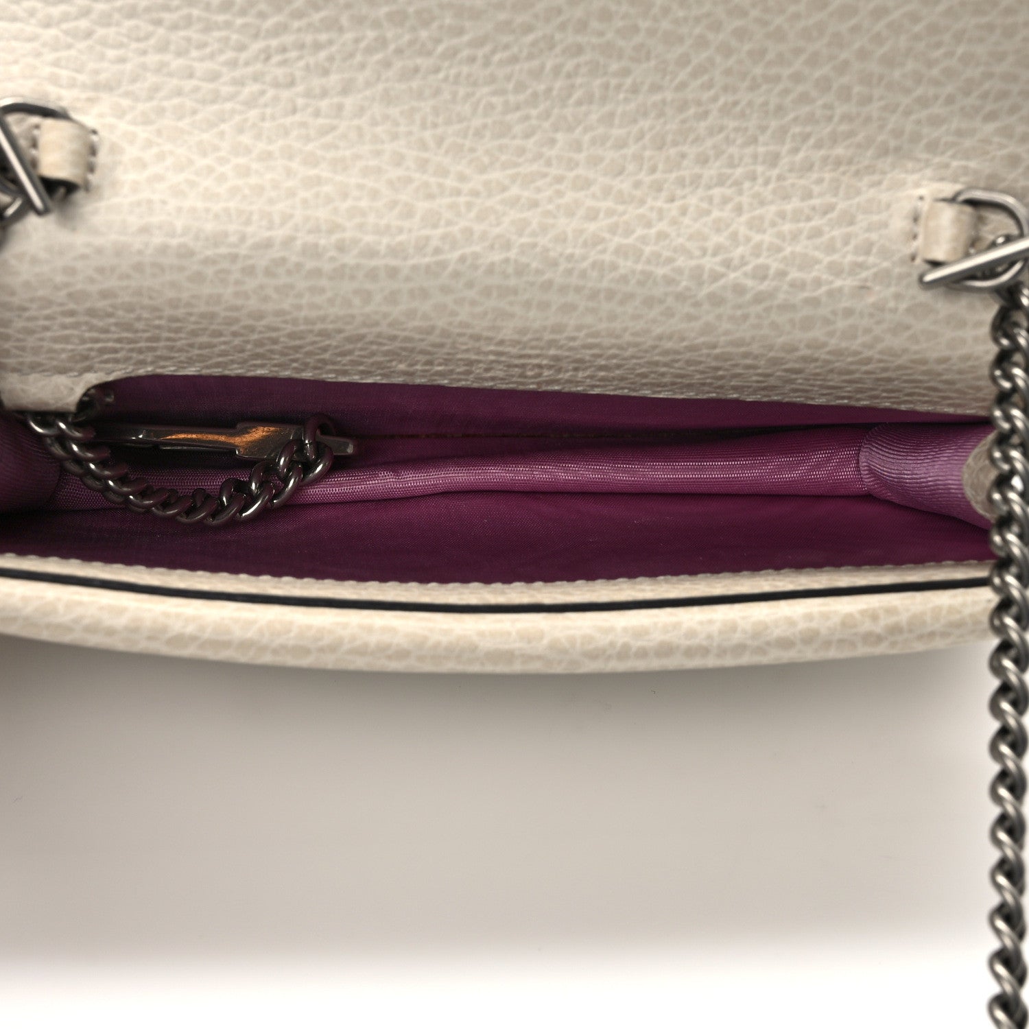 Gucci Dollar Calfskin Crystal Super Mini Dionysus Shoulder Bag Mystic White Black Diamond 5 of 9