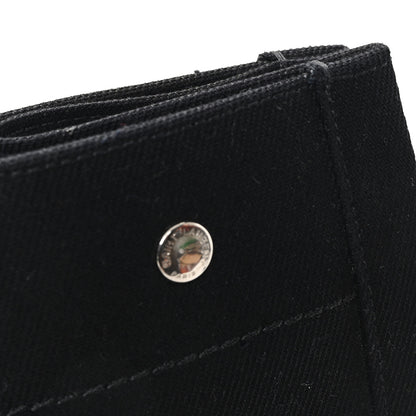 Saint Laurent Linen Calfskin Rive Gauche Tote Black 11 of 13
