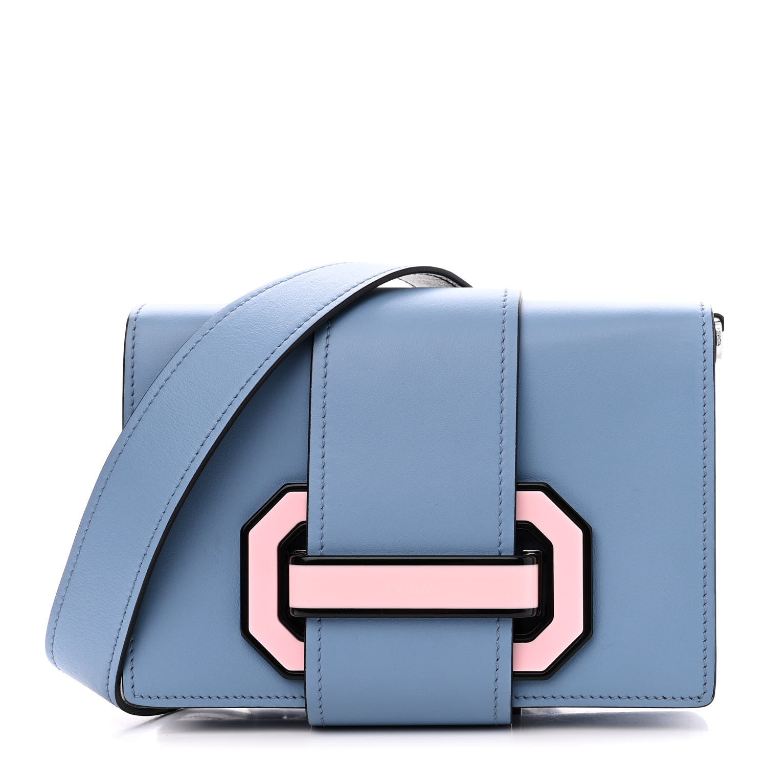 Prada City Calf Plex Ribbon Bag Astrale Rosa 1 of 10