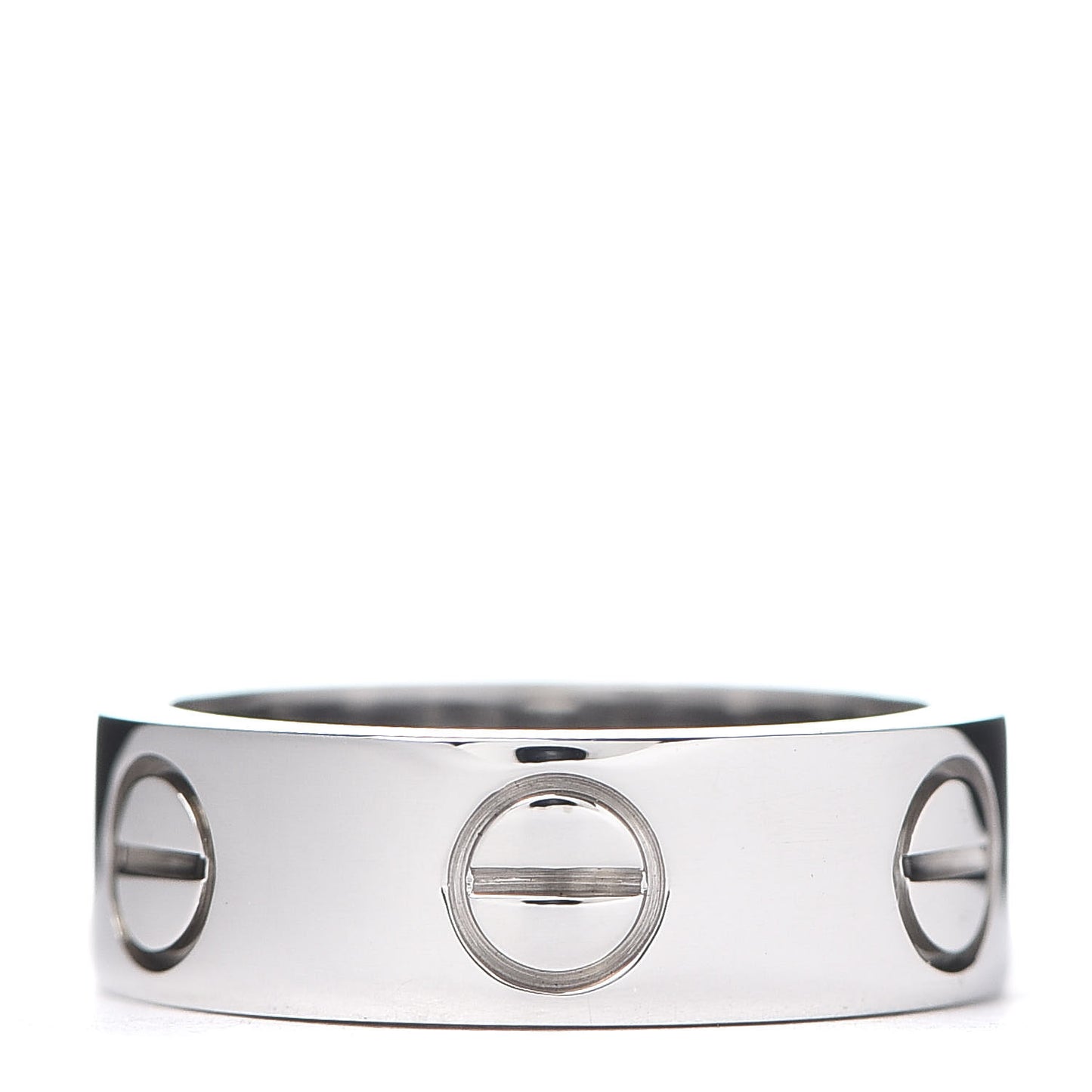 18K White Gold 5.5mm LOVE Ring 46 3.75
