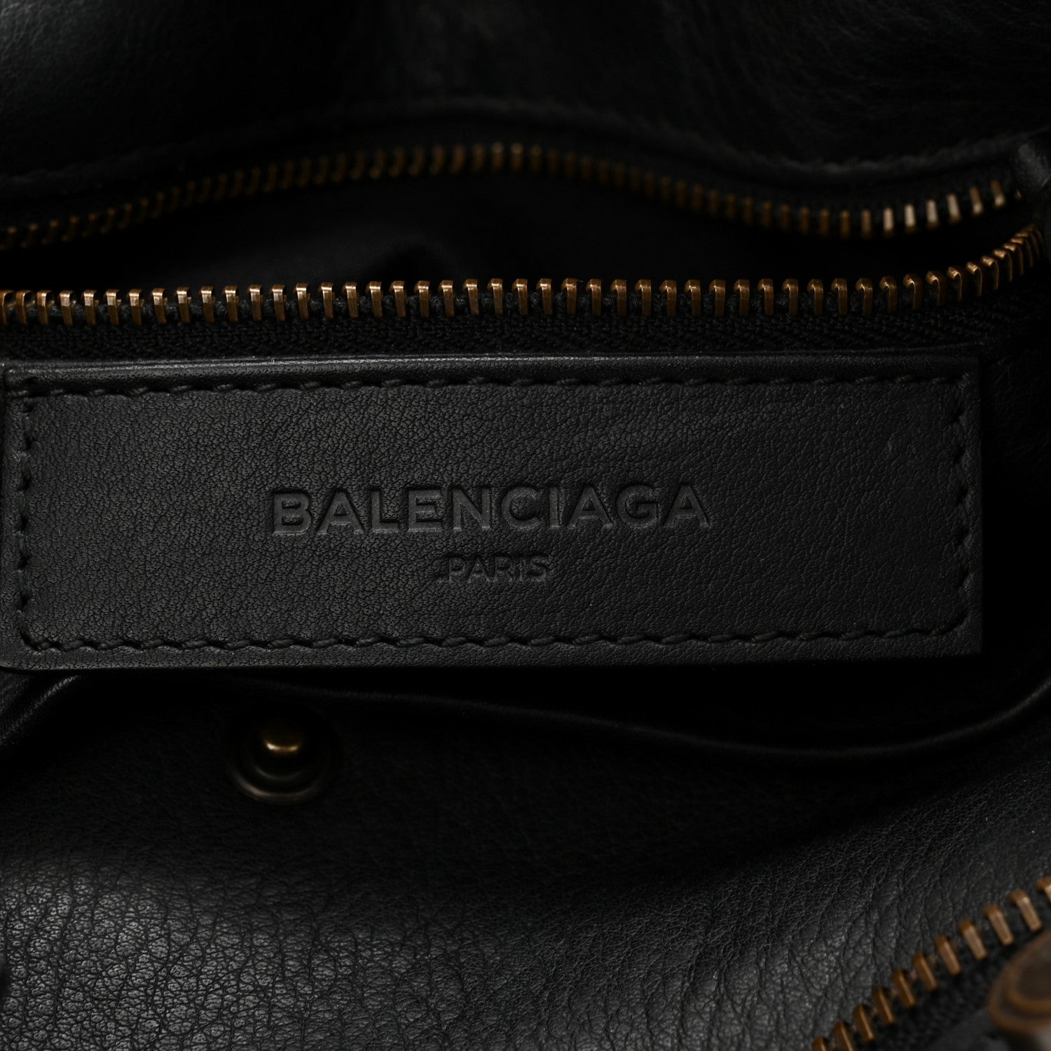 Balenciaga Veau Soyeux Perforated Blackout Hardware S City Black 6 of 10