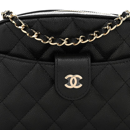 Chanel Caviar Quilted Chain Camera Bag Black 8 of 11
