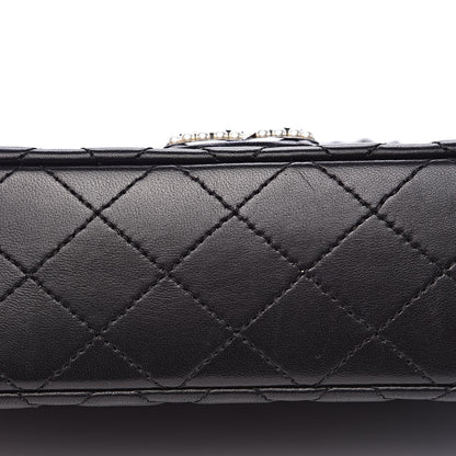 Chanel Lambskin Quilted Medium Westminster Pearl Flap Black 10 of 17