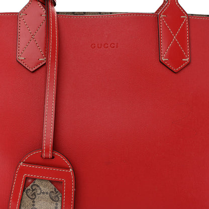 Gucci GG Supreme Monogram Small Reversible Tote Beige Red 8 of 24