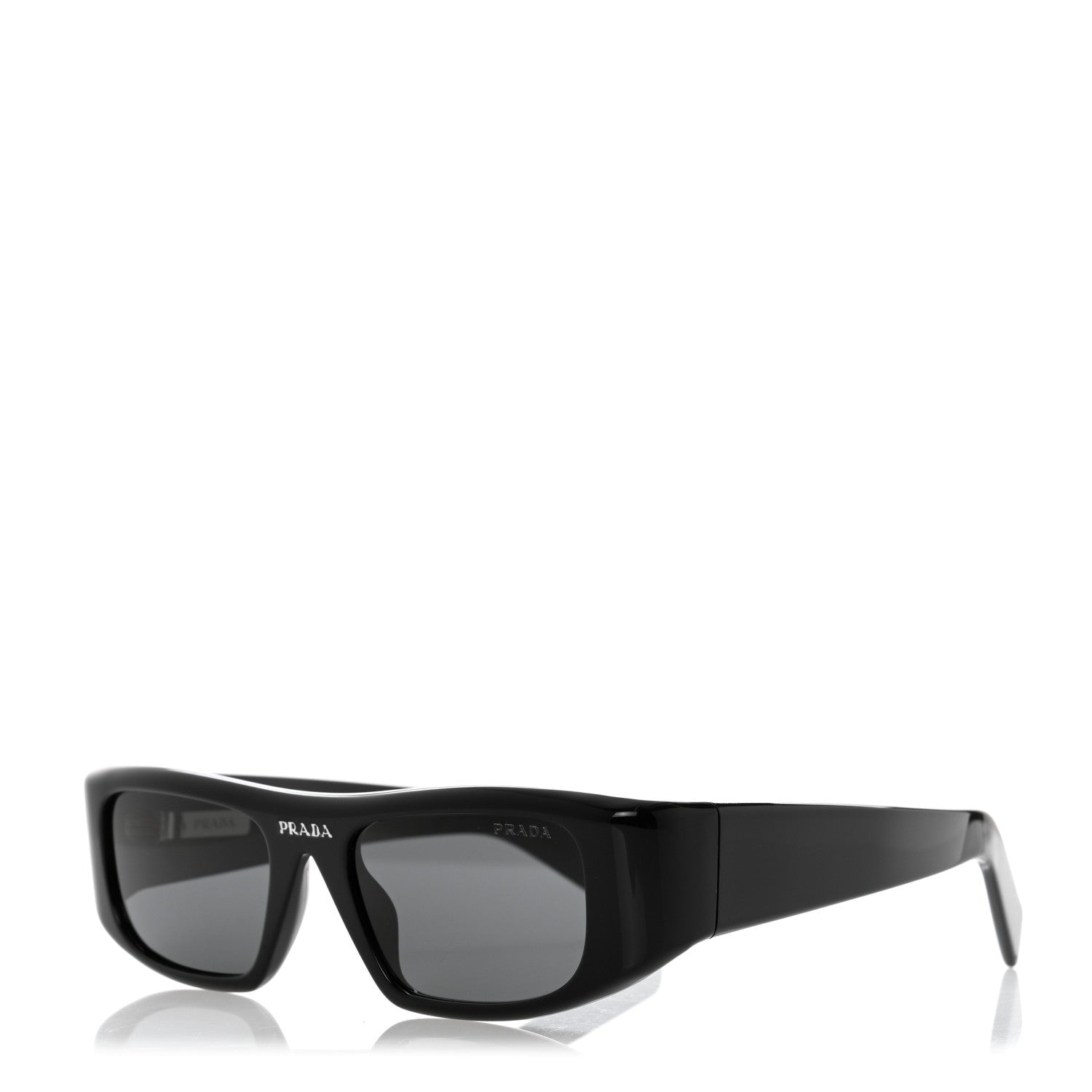 Prada Acetate Sunglasses SPR 20W Black 1 of 8