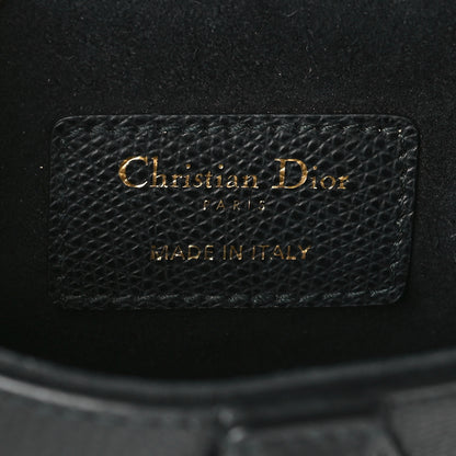 Christian Dior Grained Calfskin Mini Saddle Bag Black 6 of 10