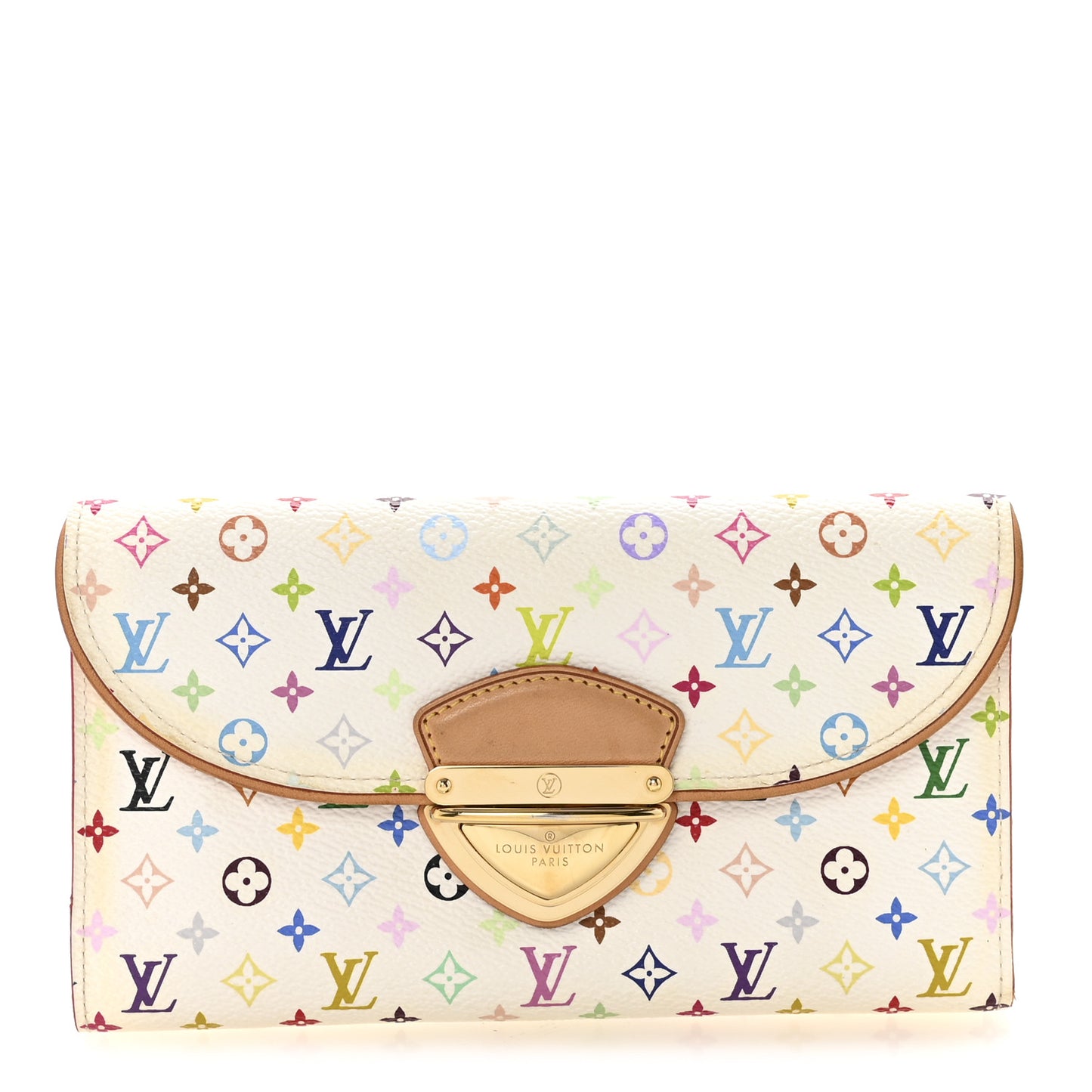 Monogram Multicolor Eugenie Wallet White Litchi