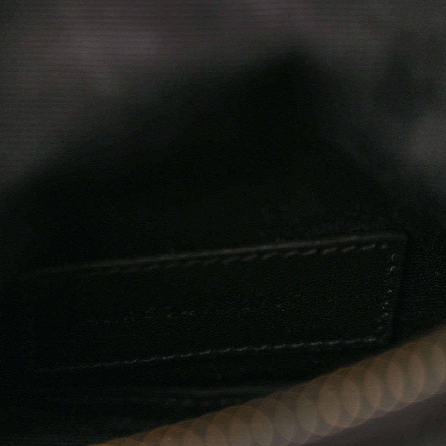 Saint Laurent Grain De Poudre Chevron Monogram Bill Pouch Black Black 7 of 9