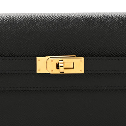 Hermes Epsom Kelly Wallet To Go Black 8 of 11