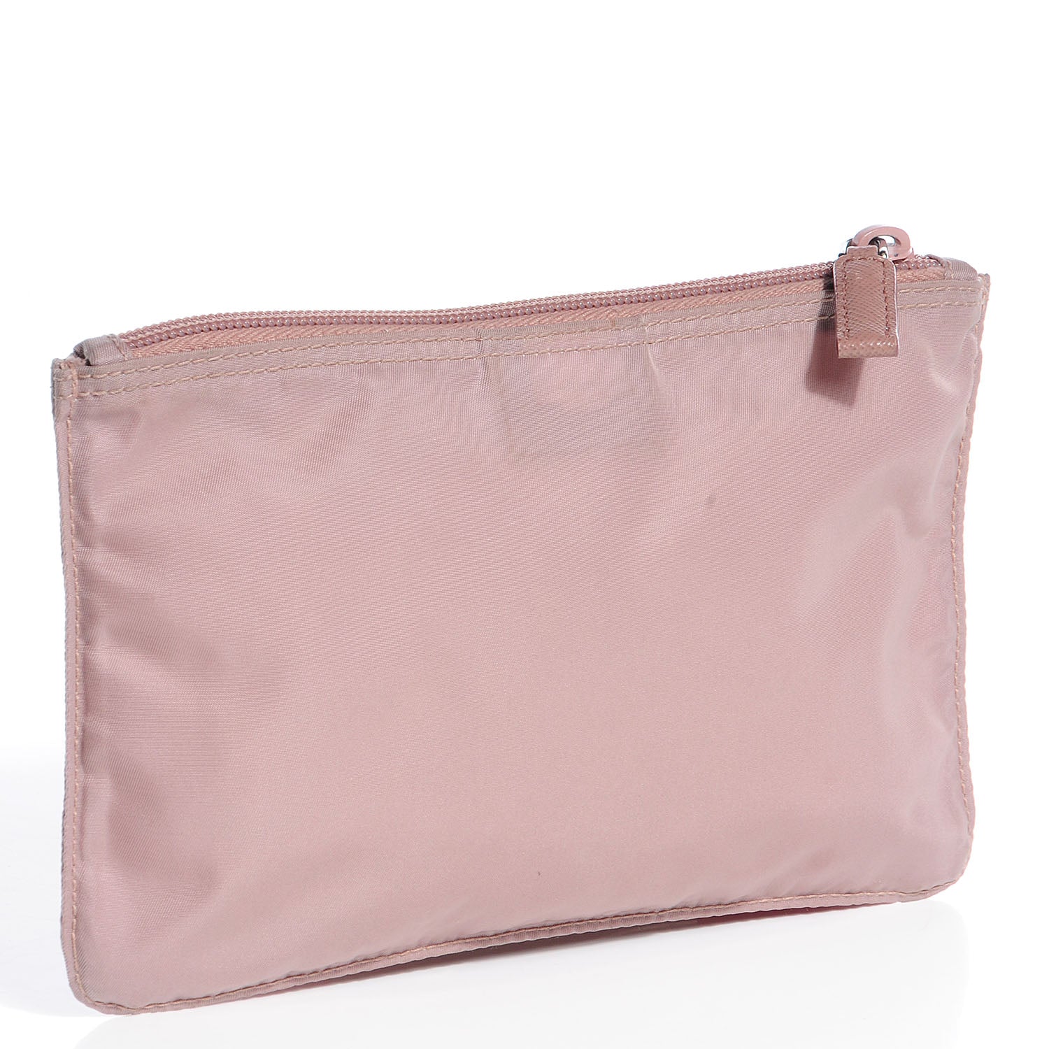 Prada Nylon Vela Flat Cosmetic Pouch Mughetto 3 of 7