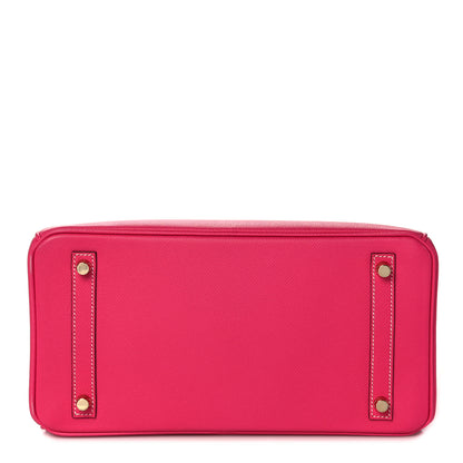 Hermes Epsom Birkin 30 Rose Tyrien 6 of 37