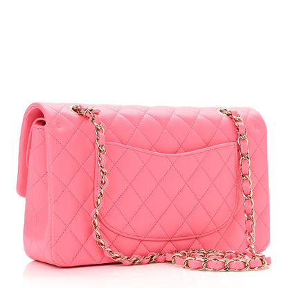 Chanel Lambskin Quilted Medium Double Flap Pink 2 of 10
