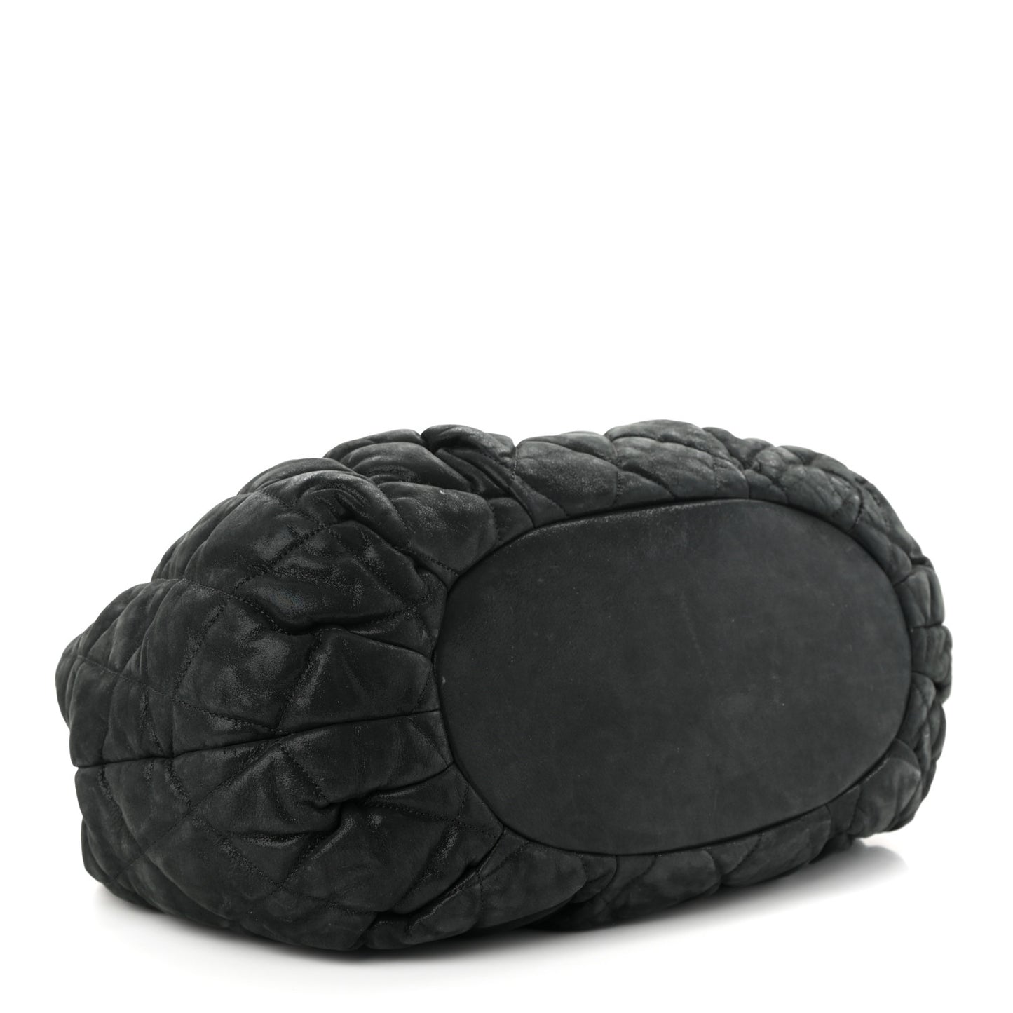 Iridescent Calfskin Quilted Large In The Mix Tote Black