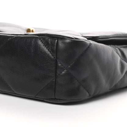 Chanel Goatskin Quilted Medium 19 Flap Black 10 of 11