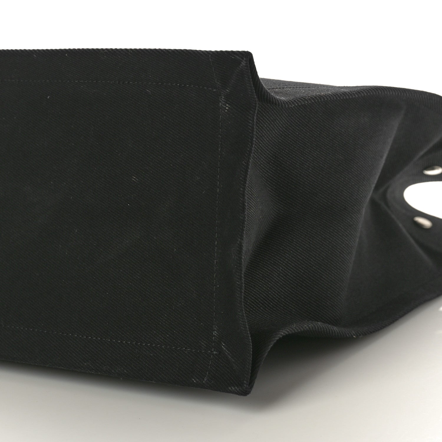 Saint Laurent Linen Calfskin Rive Gauche Tote Black 9 of 9