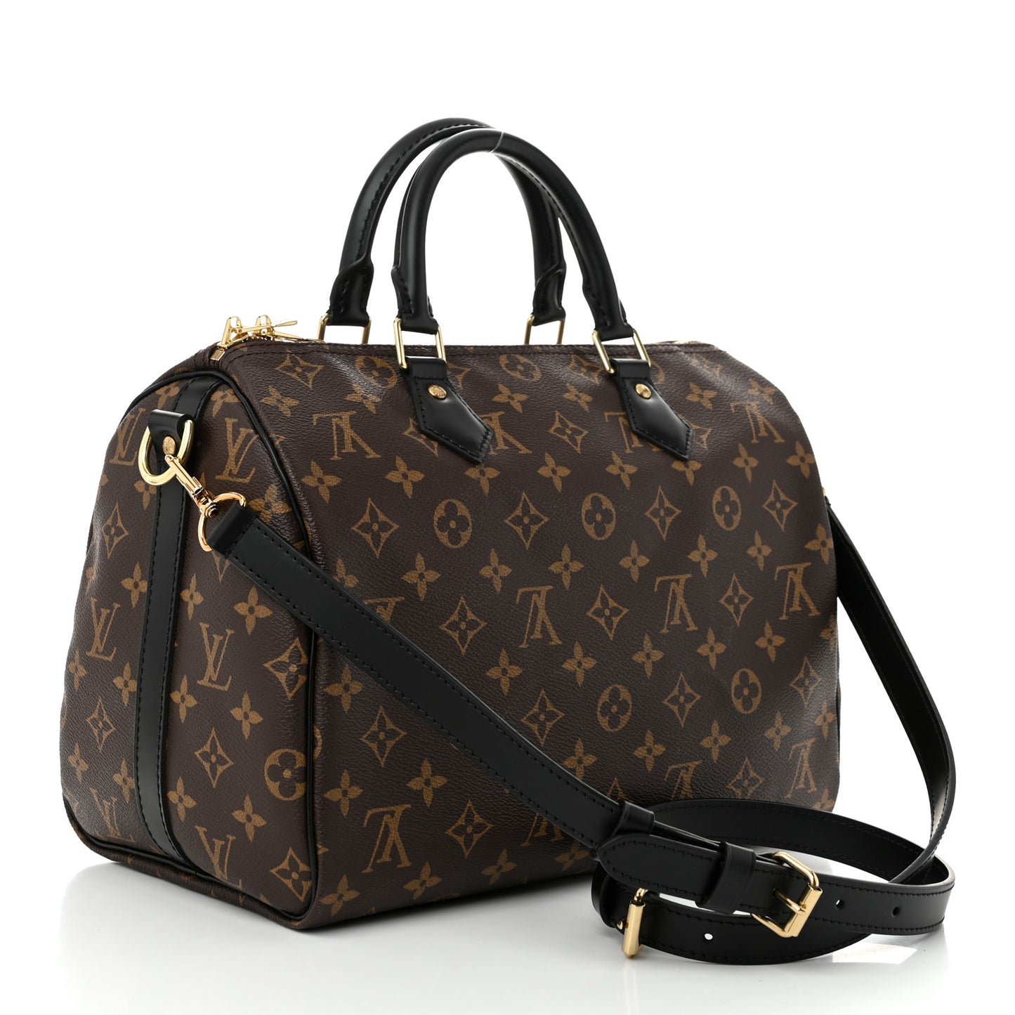 Monogram My World Tour Speedy Bandouliere 30 Black