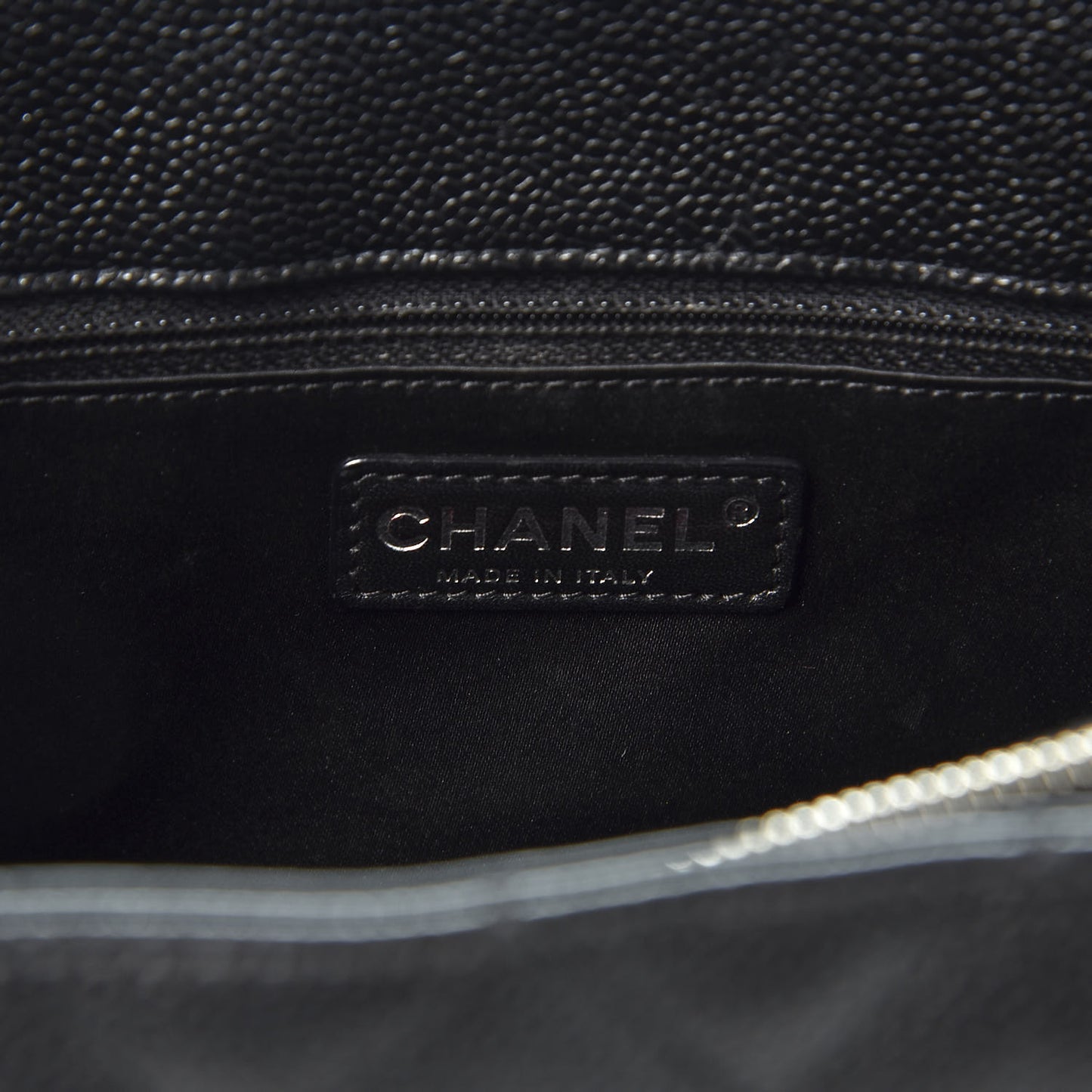 Caviar Quilted Grand Shopping Tote GST Black