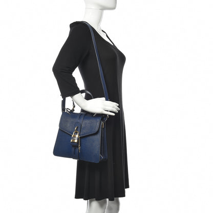 Chloe Calfskin Lizard Embossed Small Aby Day Shoulder Bag Captive Blue 2 of 11