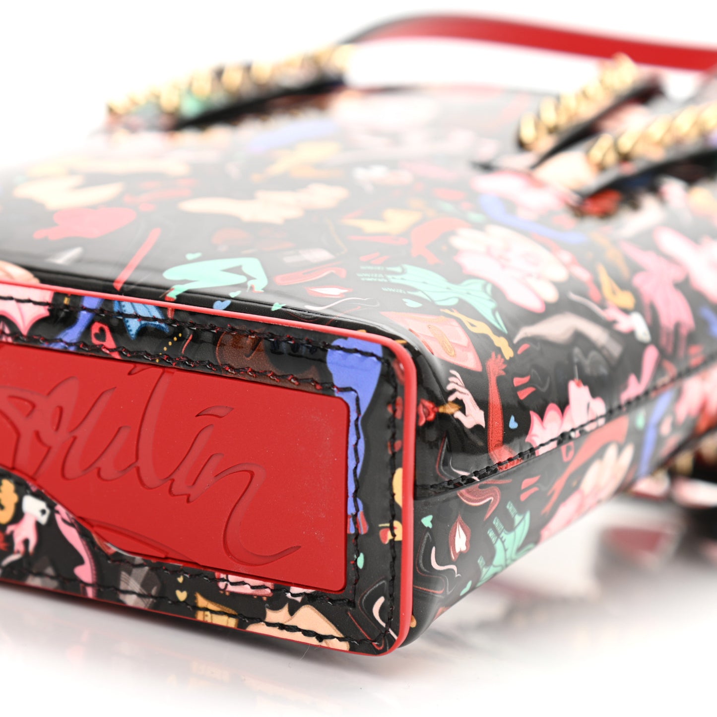 Patent Dita Mini North South Cabata Tote Multicolor
